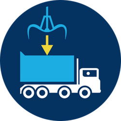 Loading and unloading safety logo