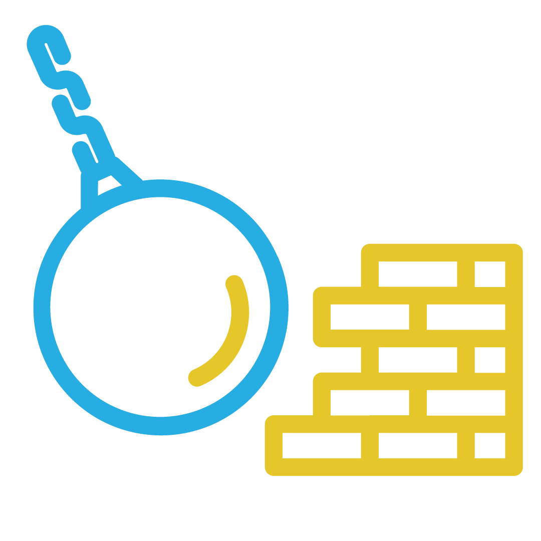 Demolition and construction icon