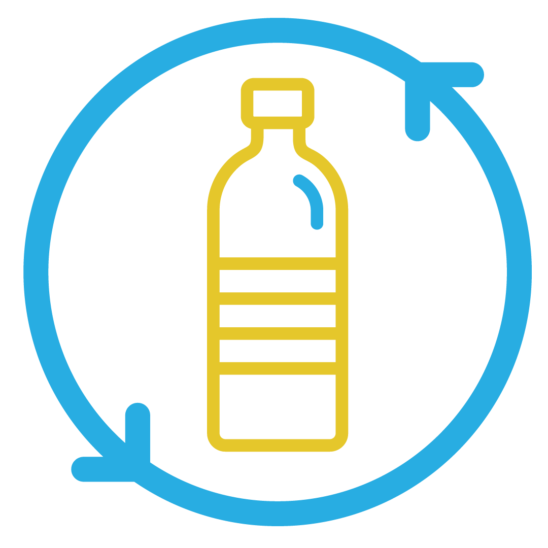 Plastics recycling icon